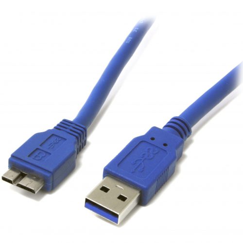 Startech .com 1 ft SuperSpeed USB 3.0 Cable A to Micro BConnect a USB 3.0 Micro USB External Hard drive to your computer1 ft USB 3.0 Cabl… USB3SAUB1