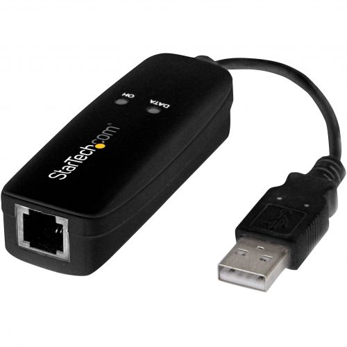 Startech .com USB 2.0 Fax Modem56K External Hardware USB Dial Up V.92 Modem/ Dongle/AdapterComputer Data Modem USB to Telephone JackU… USB56KEMH2