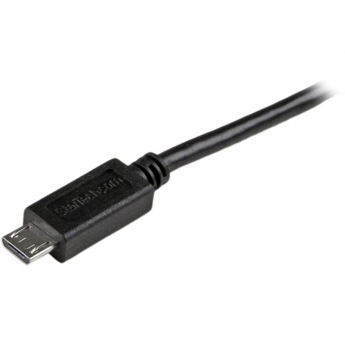 Startech .com 1 ft Mobile Charge Sync USB to Slim Micro USB Cable for Smartphones and TabletsA to Micro B M/MCharge and Sync your Micro U… USBAUB1BK