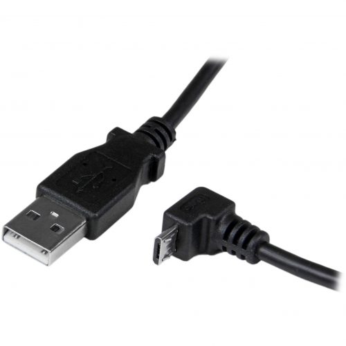 Startech .com 2m Micro USB CableA to Down Angle Micro BCharge or sync your Micro USB devices, with the cable kept out of the way2m USB… USBAUB2MD