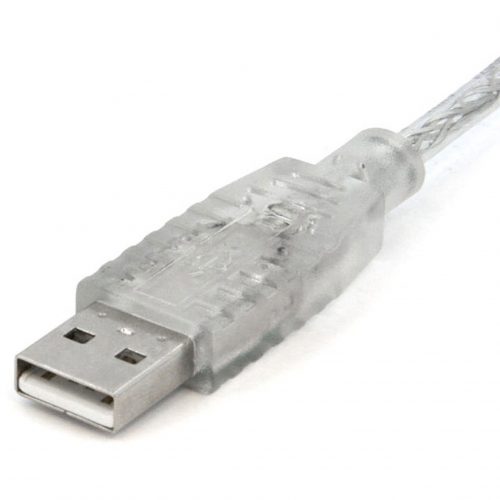 Startech .com .com Transparent USB 2.0 cable4 pin USB Type A (M)4 pin USB Type B (M)10 ftType A MaleType B Male10ft -… USBFAB10T