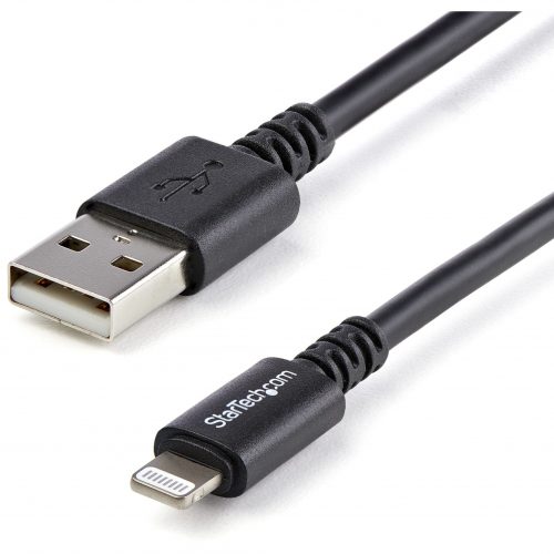 Startech .com 3m (10ft) Long Black Apple® 8-pin Lightning Connector to USB Cable for iPhone / iPod / iPadCharge and Sync your Apple®… USBLT3MB