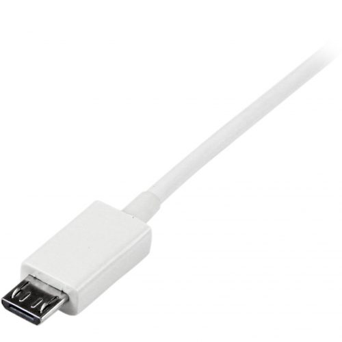 Startech .com 2m White Micro USB CableA to Micro BCharge or sync your Micro USB devices, with this high-quality white USB 2.0 replacemen… USBPAUB2MW