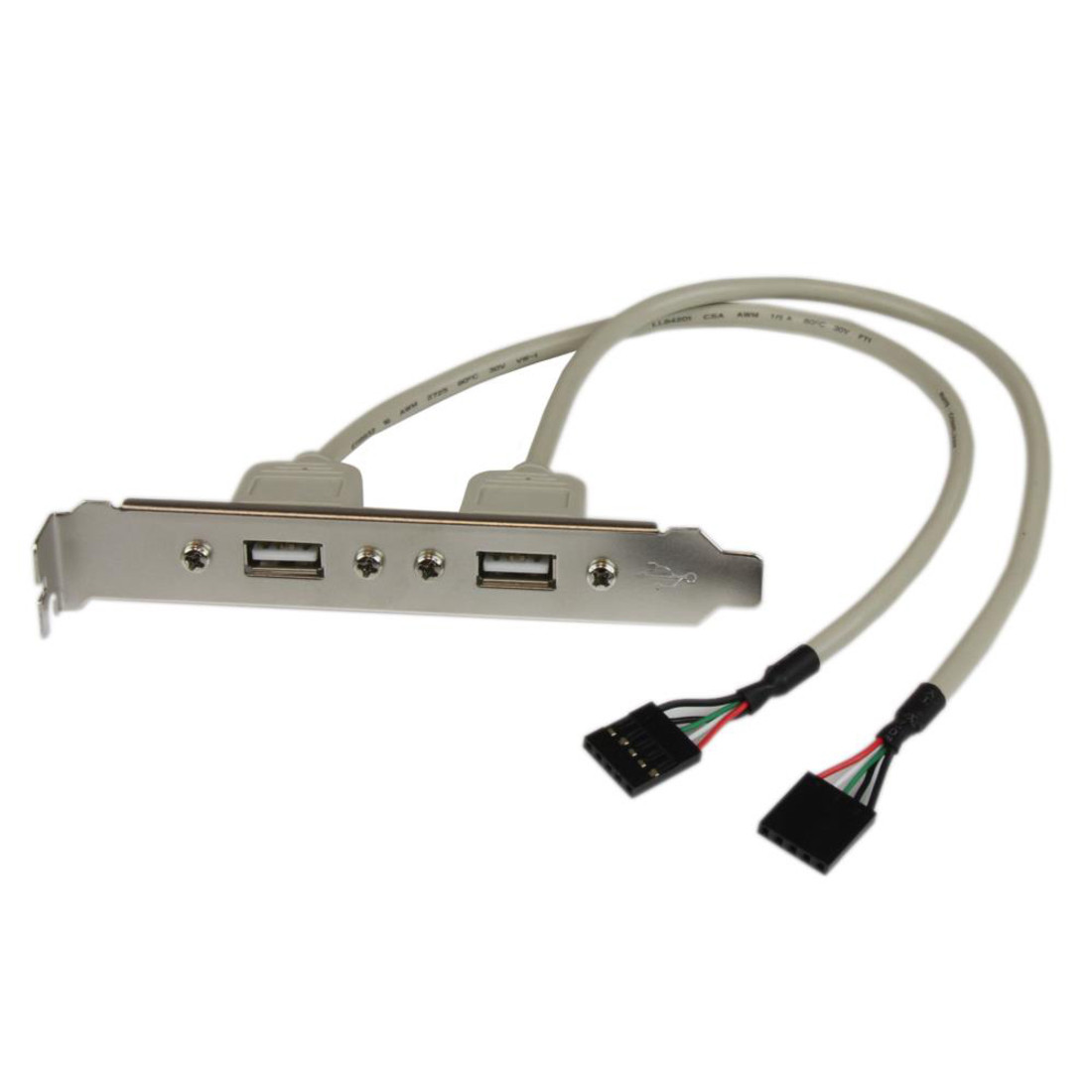 Startech .com 2 Port USB A Female Slot Plate AdapterType A Female USB11.25 USBPLATE