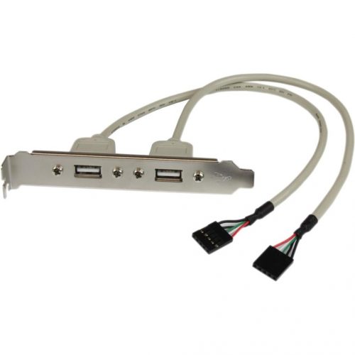 Startech .com 2 Port USB A Female Slot Plate AdapterType A Female USB11.25 USBPLATE