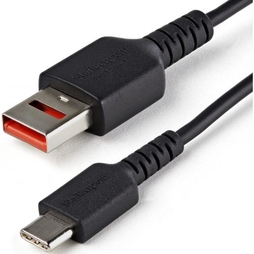 Startech .com 3ft (1m) Secure Charging Cable, USB-A to USB-C Data Blocker Charge-Only Cable, Secure Charger Adapter Cable for Phone/Tablet3… USBSCHAC1M