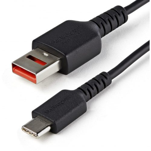 Startech .com 3ft (1m) Secure Charging Cable, USB-A to USB-C Data Blocker Charge-Only Cable, Secure Charger Adapter Cable for Phone/Tablet3… USBSCHAC1M