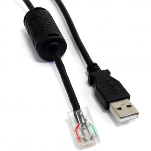 Startech .com 6 ft Smart UPS Replacement USB Cable AP9827Type A Male USBRJ-45 Male Network6ftBlack USBUPS06