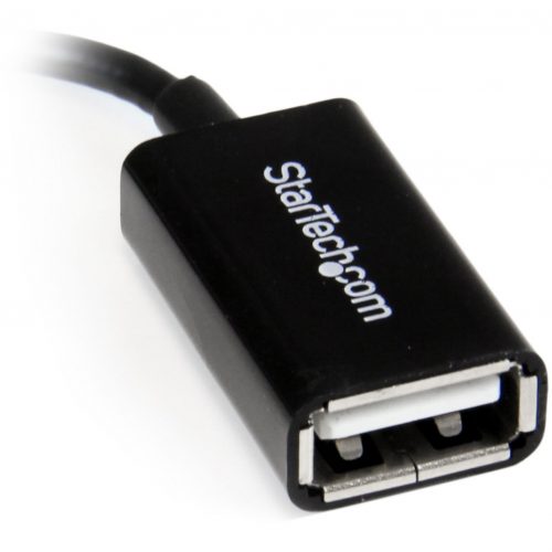 Startech .com 5in Right Angle Micro USB to USB OTG Host Adapter M/FConnect your USB On-The-Go capable tablet computer or Smartphone to USB 2… UUSBOTGRA