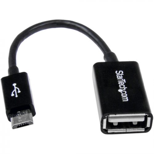 Startech .com 5in Micro USB to USB OTG Host Adapter M/FConnect your USB On-the-Go capable tablet computer or Smartphone to USB 2.0 devices (th… UUSBOTG