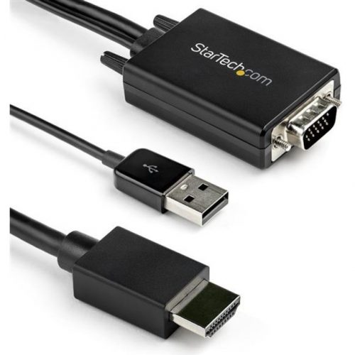Startech .com 3m VGA to HDMI Converter Cable with USB Audio Support1080p Analog to Digital Video Adapter CableMale VGA to Male HDMIVG… VGA2HDMM3M