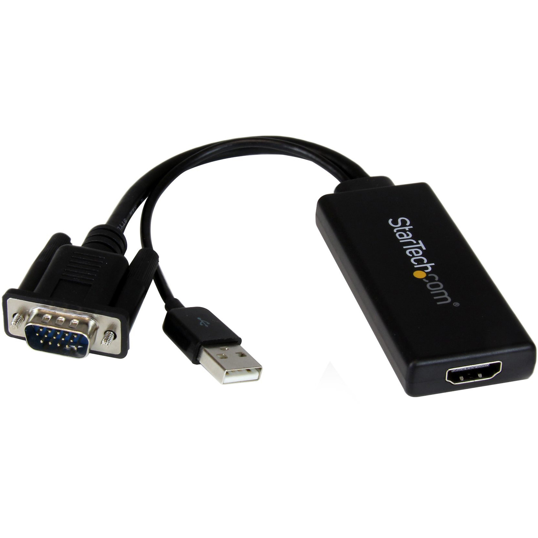 Startech .com VGA to HDMI Adapter with USB Audio & PowerPortable VGA to HDMI Converter1080pConvert a VGA signal from a laptop or desktop… VGA2HDU