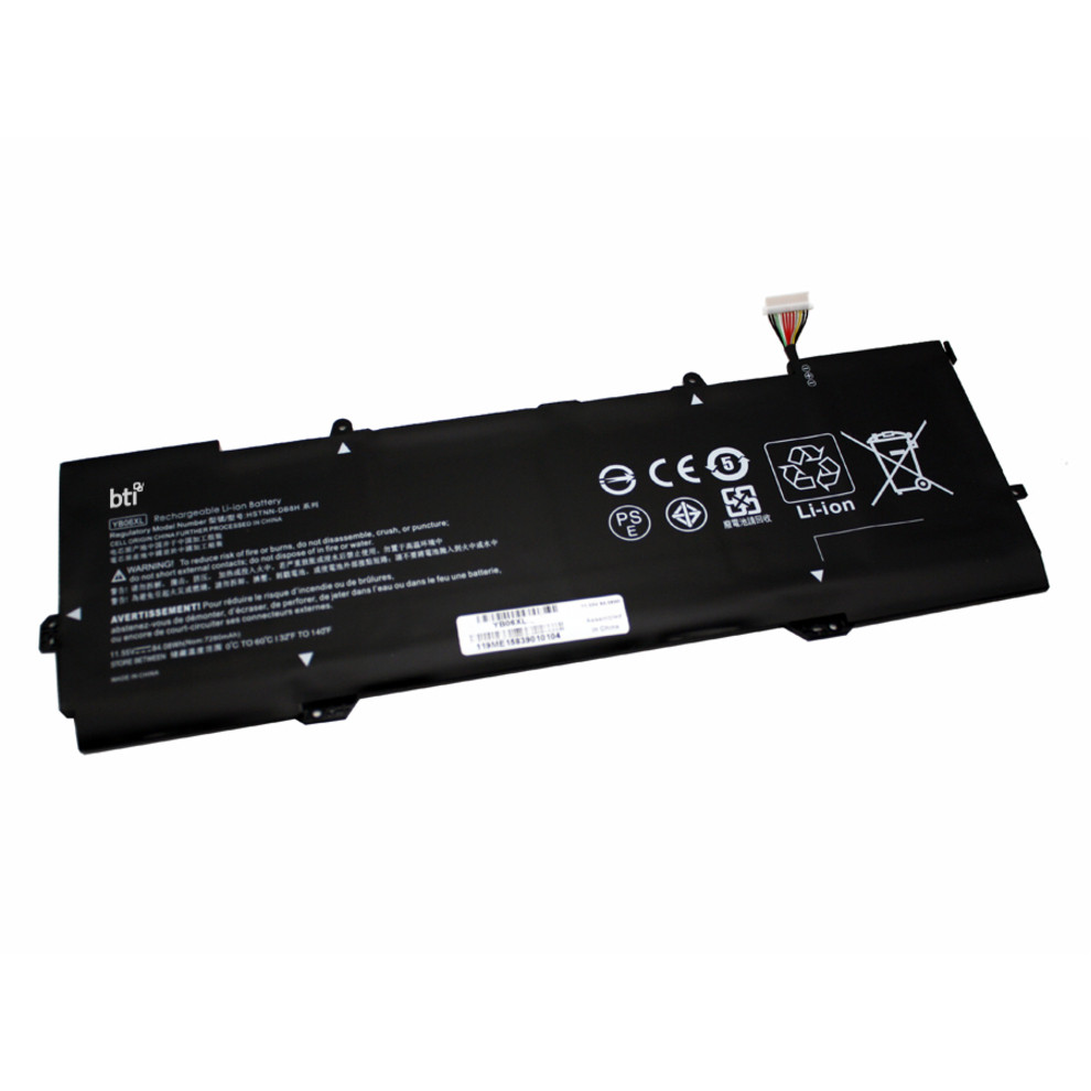 Battery Technology BTI For Notebook Rechargeable7280 mAh84 Wh11.55 V YB06XL-BTI