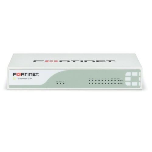 Fortinet FortiGate 60D-POE Network Security/Firewall Appliance8 Port1000Base-TGigabit Ethernet8 x RJ-45Desktop, Wall Mount… FG-60D-POE-USG