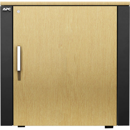 APC by Schneider Electric NetShelter CX Mini Enclosure Rack Cabinet12U Rack HeightGray, Oak AR4000MV