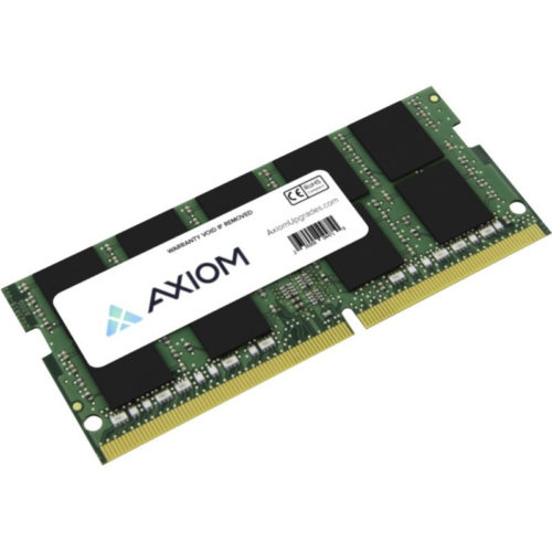 Axiom 16GB DDR4-3200 ECC SODIMMAX43200ES22D/16GFor Notebook16 GBDDR4-3200/PC4-25600 DDR4 SDRAM3200 MHzECCSoDIMM AX43200ES22D/16G