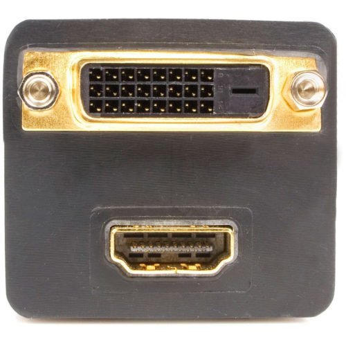 Startech .com 1 ft DVI-D to DVI-D & HDMI Splitter CableM/F1ftBlack DVISPL1DH