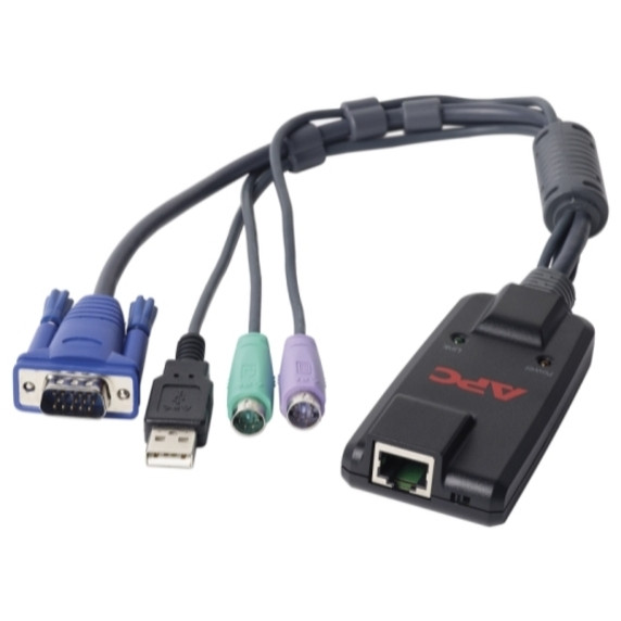 APC by Schneider Electric KVM 2G, Server Module, PS/2 with Virtual Media(PS/2)/RJ-45/USB/VGA KVM Cable for KVM SwitchFirst End: 1 x 15-p… KVM-PS2VM