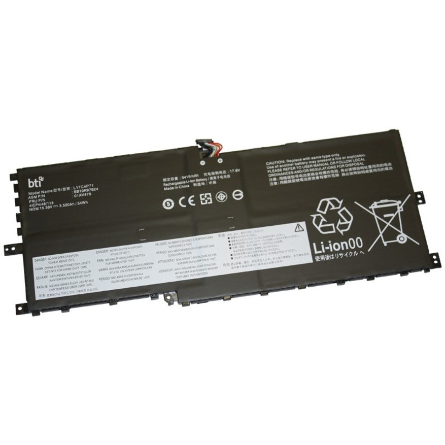 Battery Technology BTI For Notebook Rechargeable3520 mAh54 Wh15.36 V LLN328-BTI