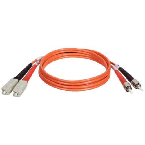 Tripp Lite 2.4M Duplex Multimode 62.5/125 Fiber Optic Patch Cable SC/ST 8′ 8ft 2.4 MeterSC MaleST Male8ftOrange N304-008