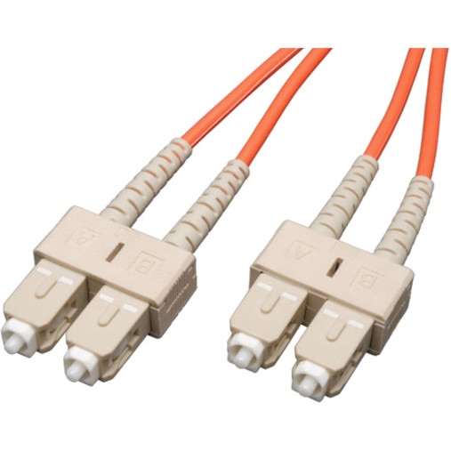 Tripp Lite 0.6M Duplex Multimode 62.5/125 Fiber Optic Patch Cable SC/SC 2′ 2ft 0.6 MeterSC MaleSC Male2ftOrange N306-002