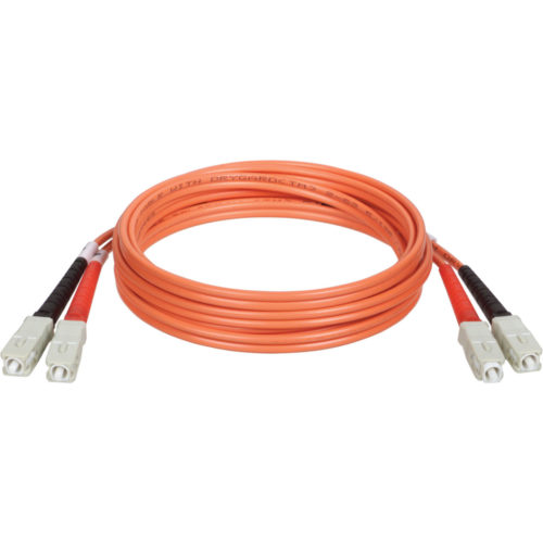 Tripp Lite 1.2M Duplex Multimode 62.5/125 Fiber Optic Patch Cable SC/SC 4′ 4ft 1.2 MeterSC MaleSC Male4ftOrange N306-004