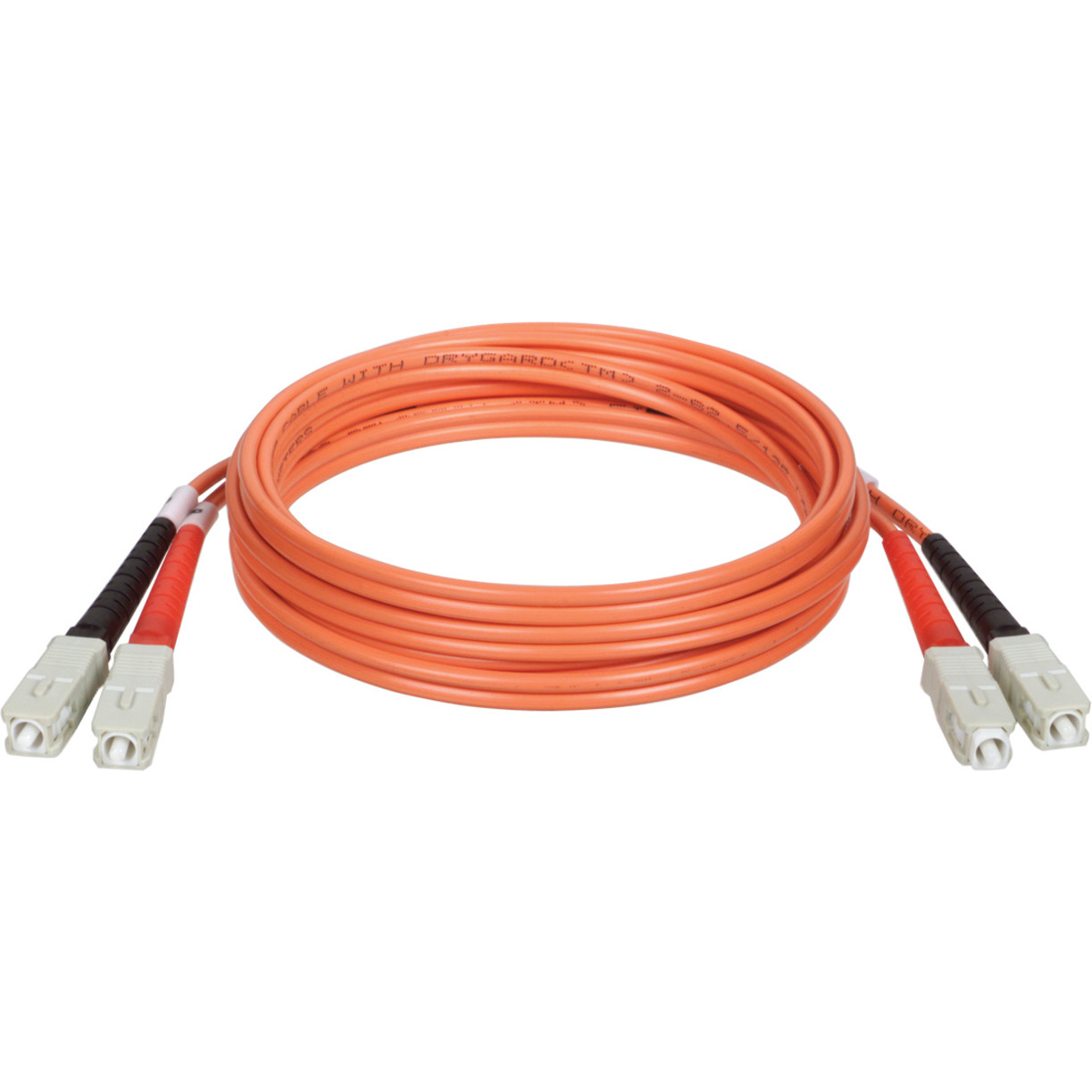 Tripp Lite 1.2M Duplex Multimode 62.5/125 Fiber Optic Patch Cable SC/SC 4′ 4ft 1.2 MeterSC MaleSC Male4ftOrange N306-004