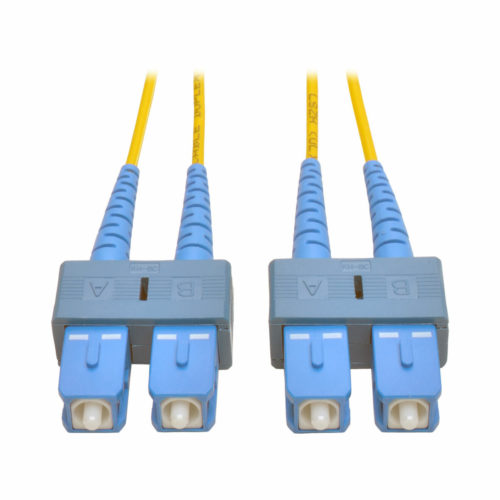 Tripp Lite 30M Duplex Singlemode 9/125 Fiber Optic Patch Cable SC/SC 100′ 100ft 30 MeterSC MaleSC Male98.43ftYellow N356-30M