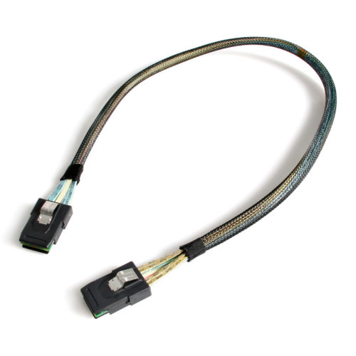 Startech .com .com 50cm Internal Mini-SAS Cable SFF-8087 To SFF-8087 & SidebandSerial Attached SCSI (SAS) internal cablewith Side… SAS878750