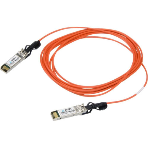 Axiom Fiber Optic Network Cable22.97 ft Fiber Optic Network Cable for Network DeviceFirst End: SFP+ NetworkMaleSecond End… SFP-10GB-AOCO7M-AX