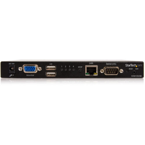 Startech .com 4 Port USB VGA IP KVM Switch with Virtual MediaControl up to 4 USB VGA computers remotely over an IP network or the internet… SV441DUSBI