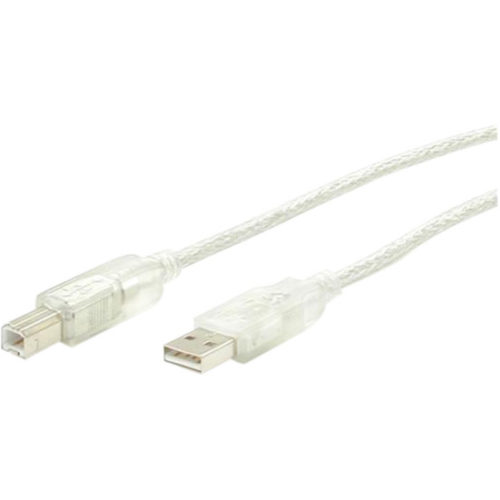 Startech .com 3 ft Clear A to B USB 2.0 CableM/MConnect USB 2.0 peripherals to your computer3ft USB Cable ? USB Printer Cable ? A to B… USBFAB3T