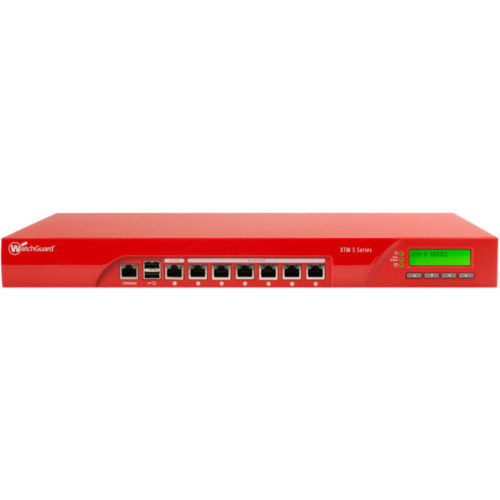 WatchGuard XTM 525 Network Security ApplianceApplication Security6 PortGigabit Ethernet6 x RJ-45Rack-mountable WG525061