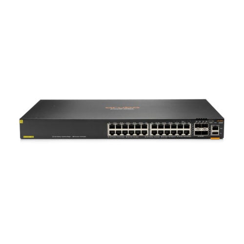 Aruba 6200F 24G Class4 PoE 4SFP+ 370W Switch24 PortsManageable3 Layer SupportedModular370 W PoE BudgetTwisted Pair, Optical… JL725A#ABA