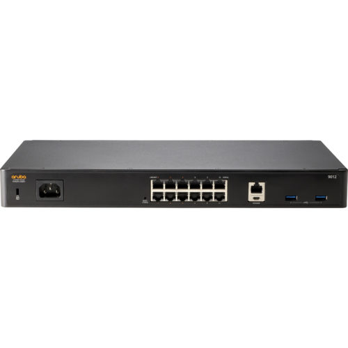 Aruba 9012 Gateway12 PortsPoE PortsManagement PortGigabit EthernetRack-mountableTAA Compliant R1B36A