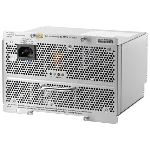 Aruba HPE 5400R 700W PoE+ zl2 Power Supply700 W120 V AC, 230 V AC J9828A