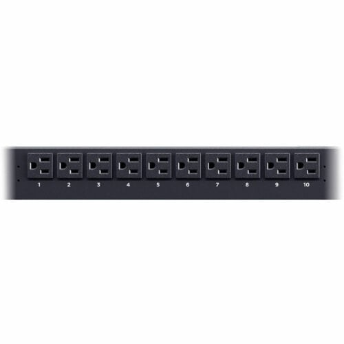 Cyber Power PDU31116 20-Outlets PDUMonitoredNEMA 5-15P20 x NEMA 5-15RNetwork (RJ-45)10 ft Cord Length0UVerticalRack-moun… PDU31116