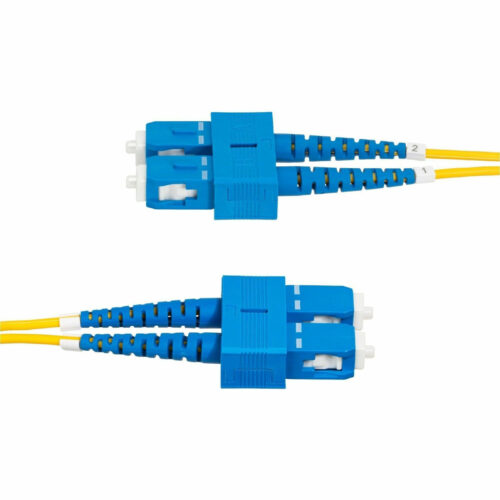Startech .com 2m (6.6ft) SC to SC (UPC) OS2 Single Mode Duplex Fiber Optic Cable, 9/125µm, 40G/100G, LSZH Fiber Patch Cord6.6ft SC/… SMDOS2SCSC2M