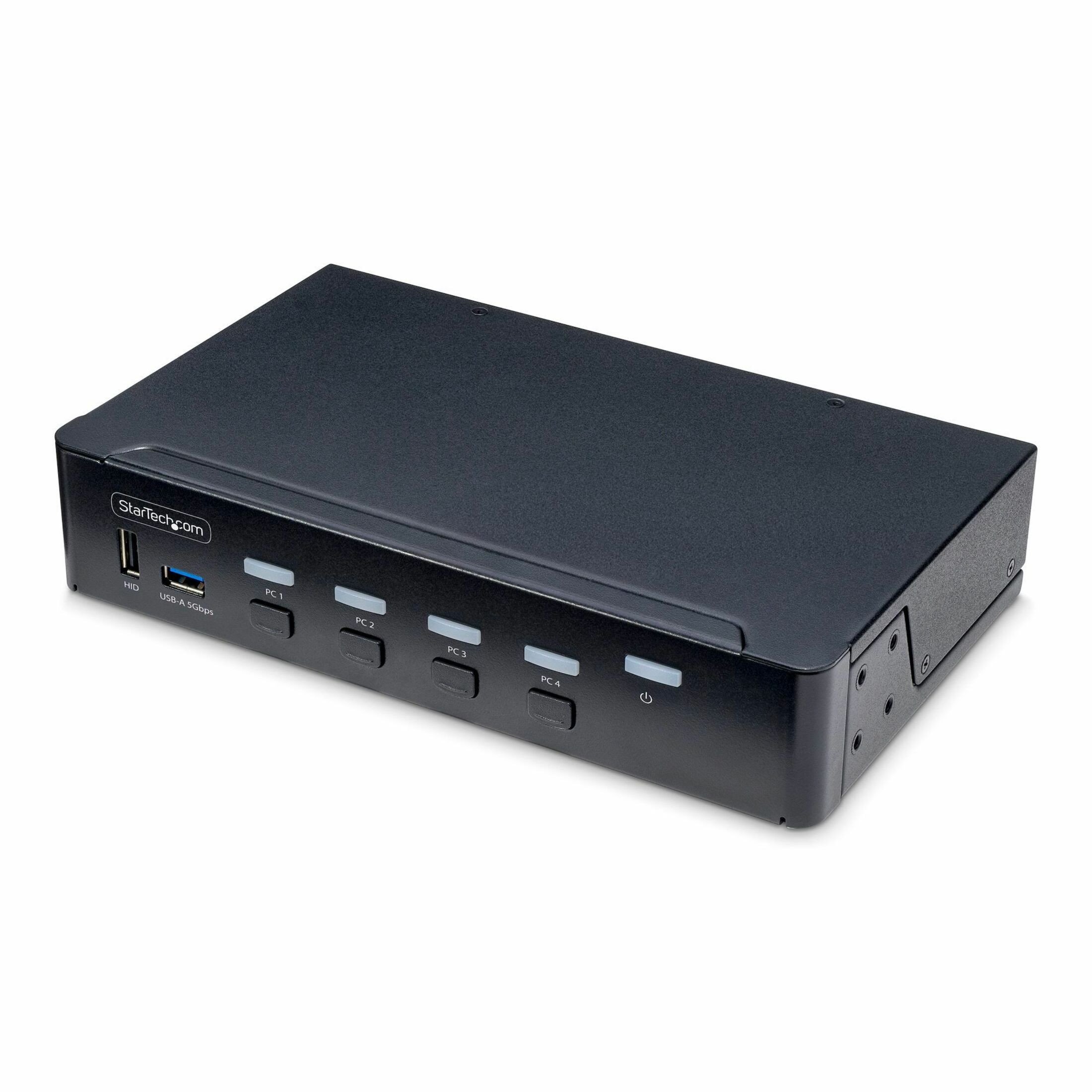 Startech .com 4-Port DisplayPort KVM Switch, Single 4K 60Hz Monitor, 6x USB Ports, Hotkey & Push-Button Switching, TAA Compliant4-P… P4AD122-KVM-SWITCH
