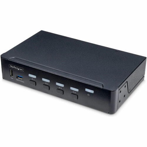 Startech .com 4-Port DisplayPort KVM Switch, Single 4K 60Hz Monitor, 6x USB Ports, Hotkey & Push-Button Switching, TAA Compliant4-P… P4AD122-KVM-SWITCH