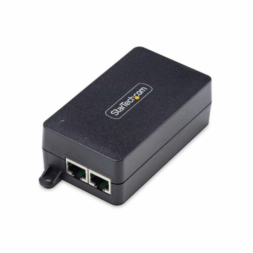 Startech .com 1-Port 2.5GbE PoE+ Injector, Multi-Gigabit 10M/100M/1G/2.5G Ethernet, Midspan PoE/PoE+ (802.3af/802.3at), 30W, Unmanage… AF212C-POE-INJECTOR