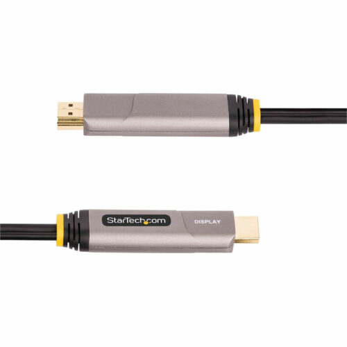 Startech .com Fiber Optic Audio/Video Cable50 ft Fiber Optic A/V Cable for Audio/Video Device, Display, Wall Charger, Notebook, U… 146B-USBC-HDMI4K-AOC