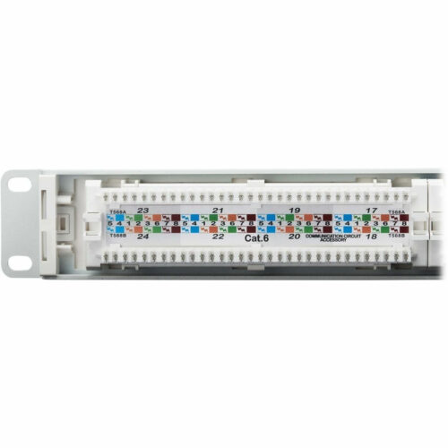 Tripp Lite series N252-P24-WH 24-Port Cat6 Patch Panel24 Port24 x RJ-451U HighCategory 6, Category 5, Category 5eTwisted P… N252-P24-WH