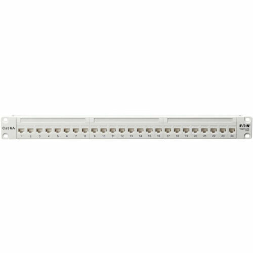 Tripp Lite series N254-024-6A-WH 24-Port Cat6a Feed-Through Patch Panel24 Port24 x RJ-451U HighCategory 6aTwisted Pair… N254-024-6A-WH