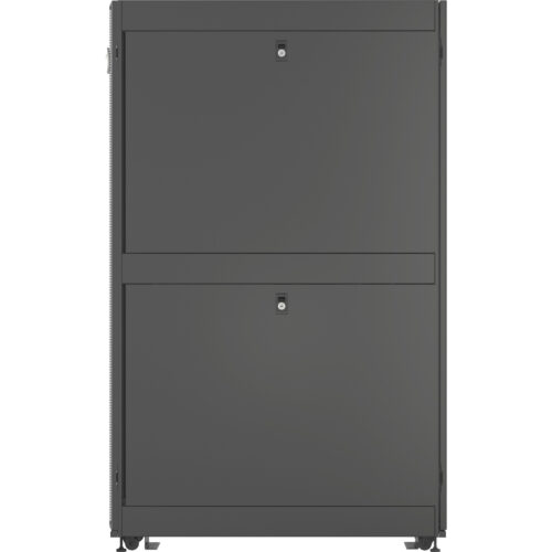 Vertiv VR Rack42U Server Rack Enclosure| 600x1200mm| 19-inch Cabinet (VR3300)2000x600x1200mm (HxWxD)| 77% perforated doors| Sides| Casters VR3300