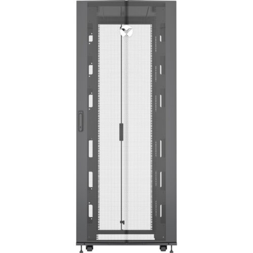 Vertiv VR Rack42U Server Rack Enclosure| 600x1200mm| 19-inch Cabinet (VR3300)2000x600x1200mm (HxWxD)| 77% perforated doors| Sides| Casters VR3300