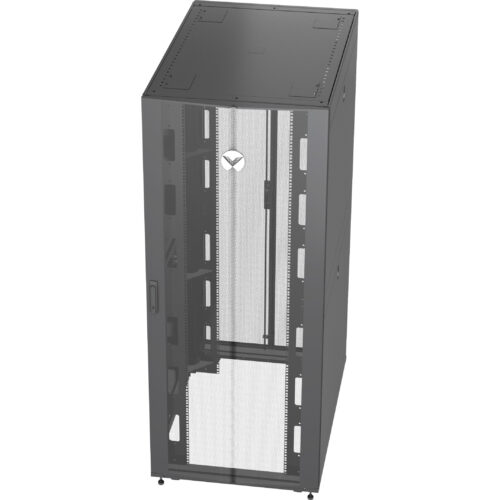 Vertiv VR Rack42U Server Rack Enclosure| 600x1200mm| 19-inch Cabinet (VR3300)2000x600x1200mm (HxWxD)| 77% perforated doors| Sides| Casters VR3300