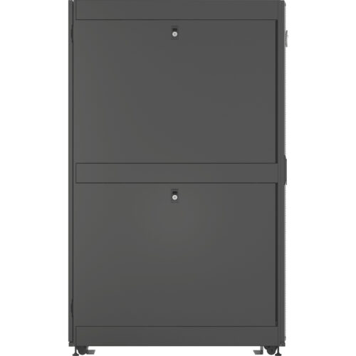 Vertiv VR Rack42U Server Rack Enclosure| 600x1200mm| 19-inch Cabinet (VR3300)2000x600x1200mm (HxWxD)| 77% perforated doors| Sides| Casters VR3300