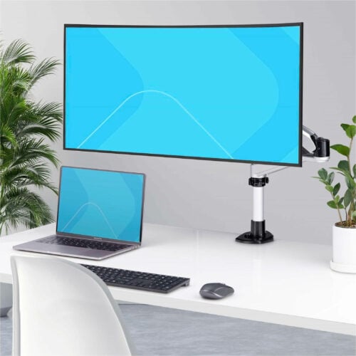 Startech .com Monitor Desk Mount For 27in 16:9/30in 21:9 Ultrawide Screens, VESA 75×75/100×100, Tool-Less Arm AdjustmentsMonitor D… 1MP1ACG-MONITOR-ARM