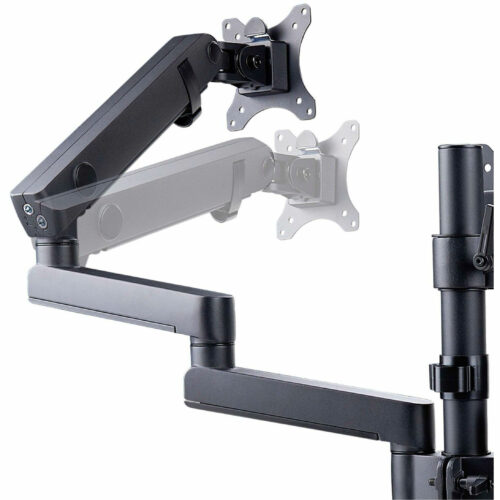 Startech .com Triple Monitor Desk Mount For Up To Three 27in Screens, VESA 75×75/100×100, Tool-Less Arm Adjustments, C-Clamp/Grommet -… 3MP2AG-MONITOR-ARM